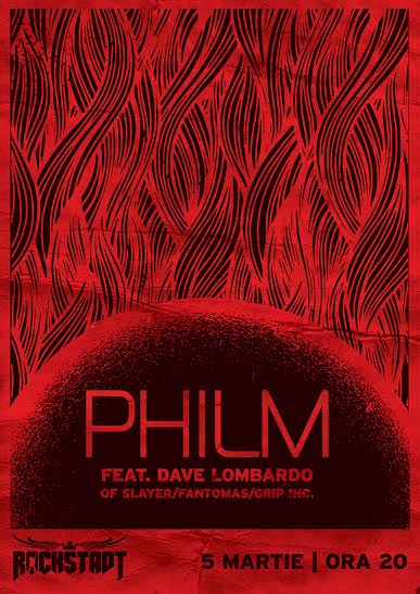 Dave Lombardo (ex-Slayer) ajunge la Brasov cu noul sau proiect, Philm